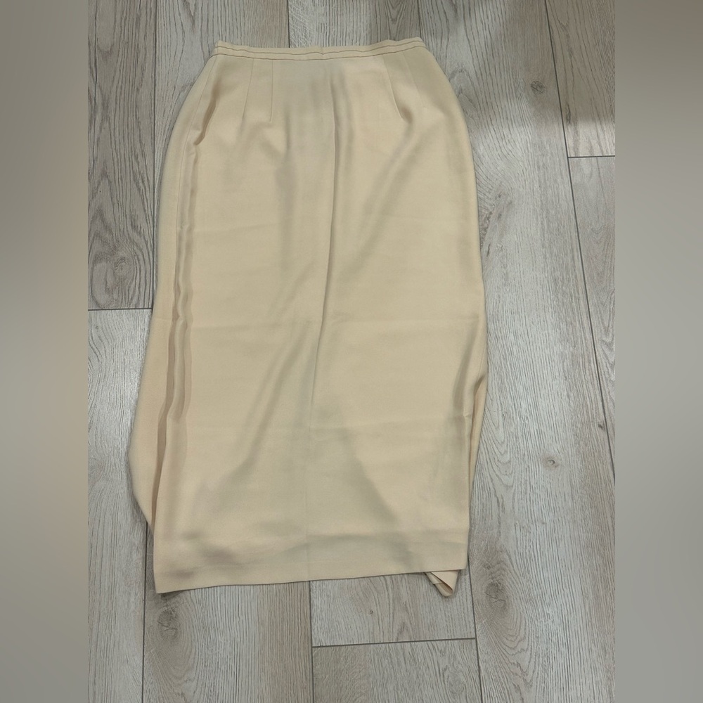 Donna Morgan Cream Pencil Skirt